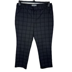 Wit & Wisdom SZ 14 "Ab"solution Knit Trouser Pants Plaid Stretch Mid-Rise Multi
